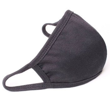 Face Mask Cotton 2 Ply Black
