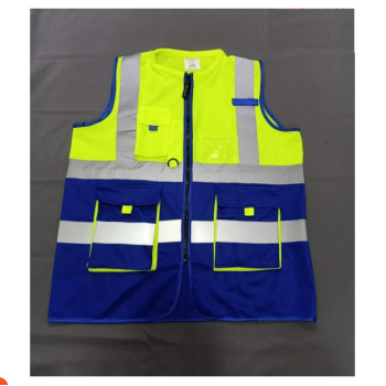 فيست مهندسين،2 اللون، بياقة ،4عاكس، مع جيب
